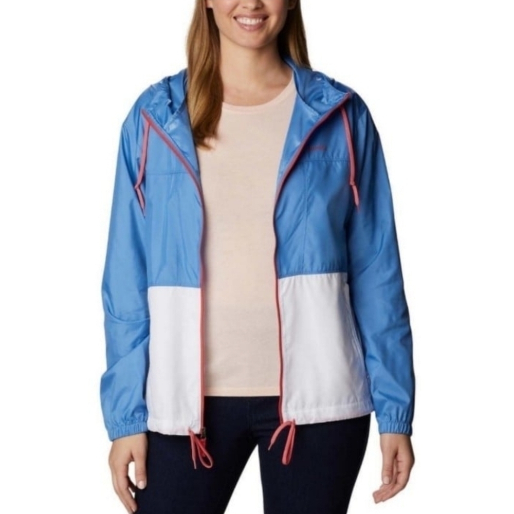 Columbia Women's Flash Forward Blue Windbreaker Size XL - Picture 10 of 10